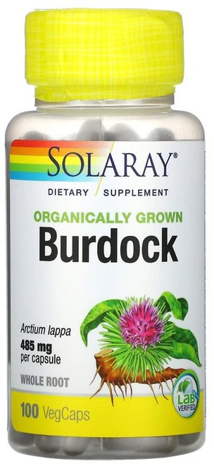 솔라레이 유기농 우엉 Burdock 485mg 베지캡슐 100정, 1개 - 쿠팡