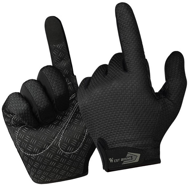 시그니처베이지 자전거 스포츠 라이딩 긴장갑 YPZ223, 1개, 블랙