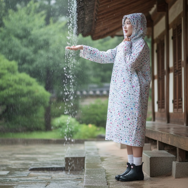웨이즈온 여성 우비 여행용 성인
