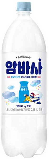 코카콜라 암바사 밀크소다, 1.5L, 3개