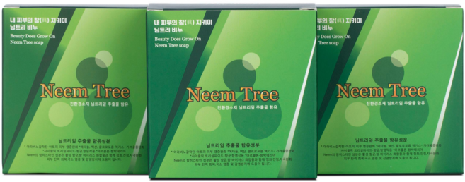 님나무 편백나무 함유 아토 비누, 90g, 3개입
