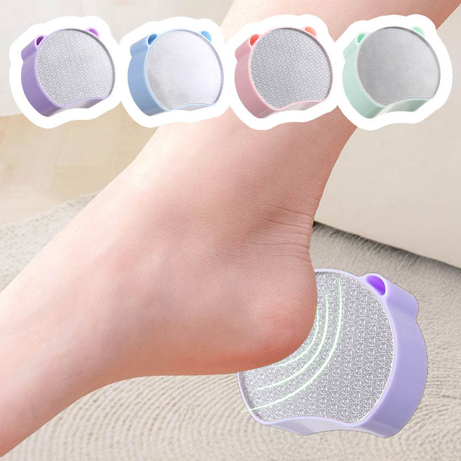 깔끔더하기 발각질 제거 겸용 제모기 양면 미니 풋파일, 퍼플, 1개