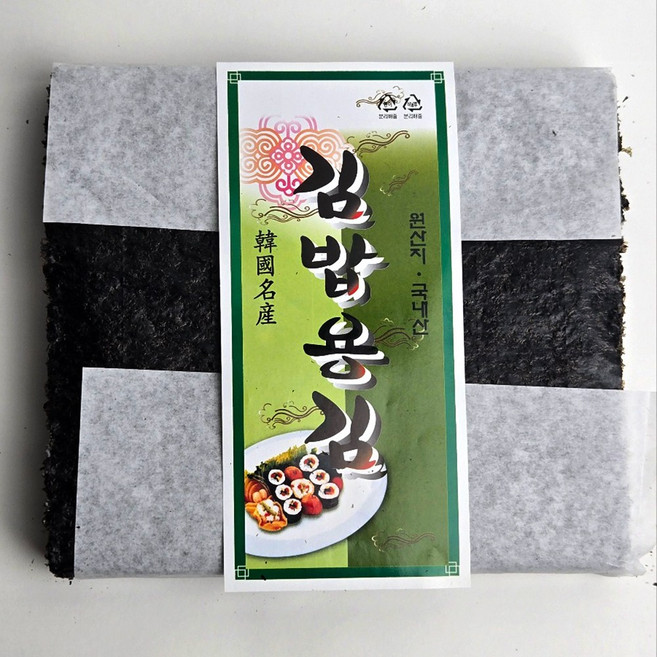 [바다찬미] 산지직송 완도산 햇 김밥김(최상급) 100매, 250g, 1개