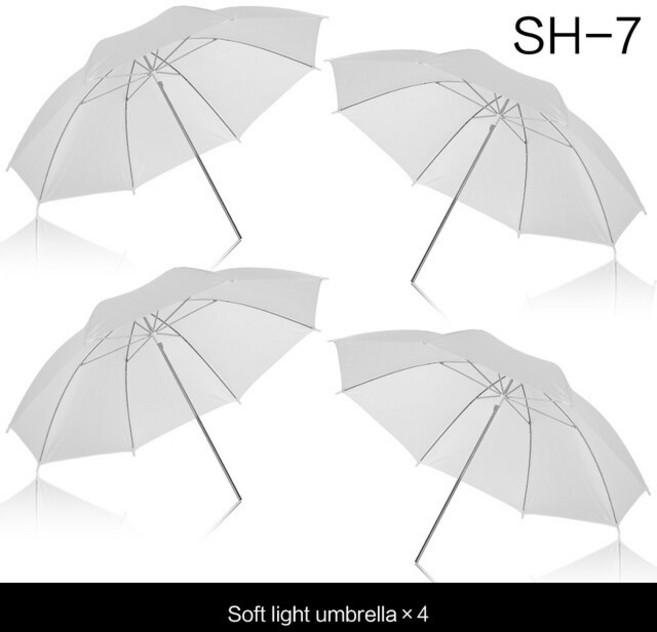 SH 4 Pcs 83cm 사진 스튜디오 우산 빛 반사판 골드 슬리버 블랙 3 색, 01 SH-7, 01 SH-7