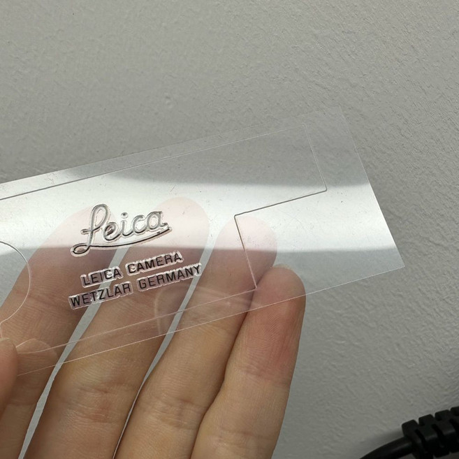 라이카용 M 로고 m240 m8 m11 m7 m10 m9 필름 m6 스티커, G. 라이카 m8 상단 로고 스티커 실버 바디, G. m8 상단 로고 스티커 실버 바디