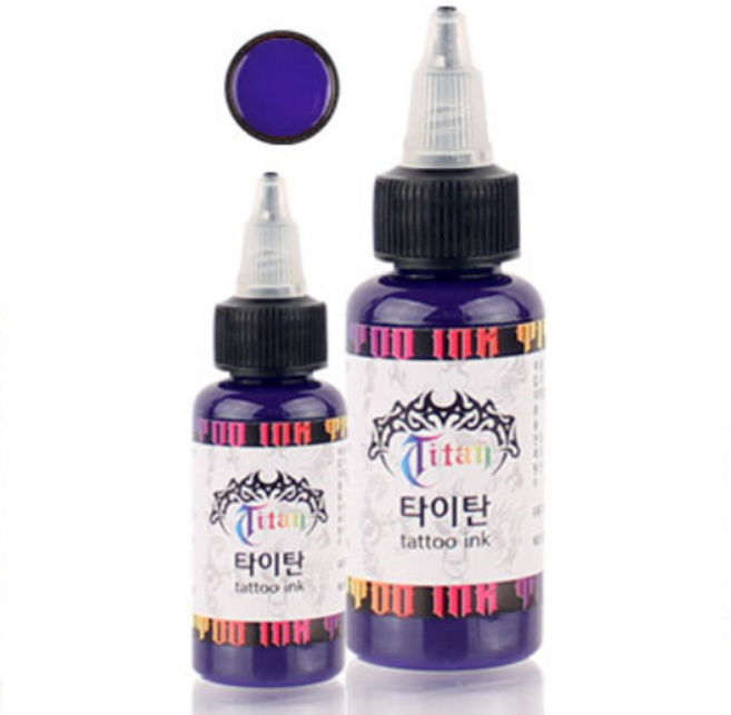 타투잉크-purple 3 Color 0.5oz-문신-타이탄 퍼플 3종류 0.5oz, 1개, Light purple-라이트퍼플