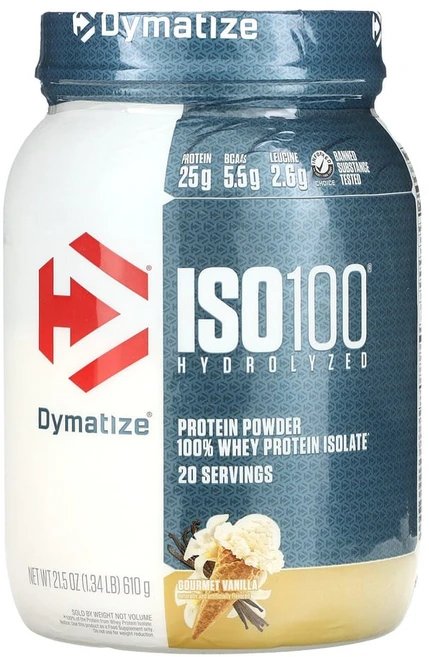 다이마티즈뉴트리션 ISO100 가수분해 100% 분리유청단백질 고메 바닐라 610g(1.34lb), 1개, 610g - 쿠팡