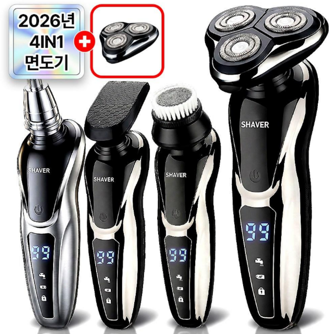 필모어 9세대 X6 전기 면도기 전동 생활방수, 노블블랙, 전기면도기