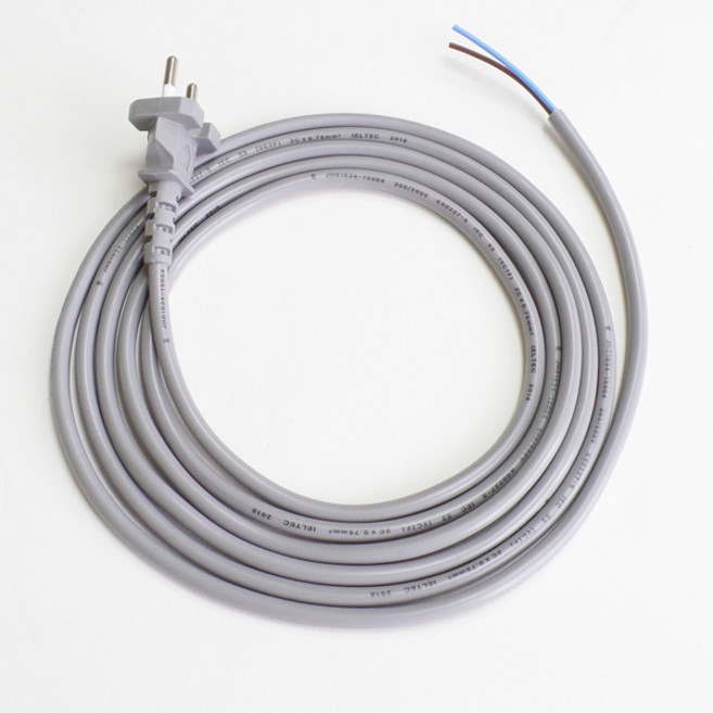 브래트 원형 무접지 파워코드 전원선 0.75SQ 2.5A 7A 10A 16A 1M 2M 3M 백색 회색 브레트코드, 무접지 원형코드 0.75SQ 7A 2m, 1개