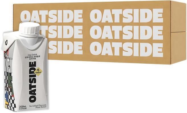 오트사이드 귀리음료 오리지널, 200ml, 24개