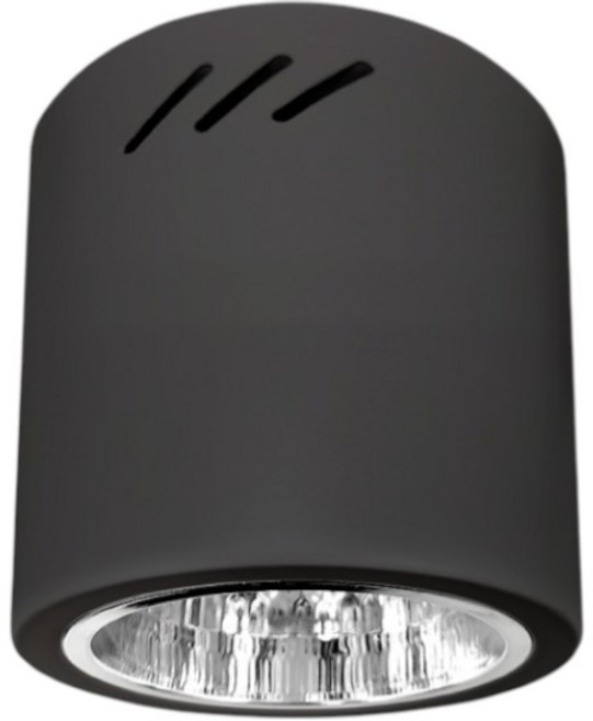 E27吸頂筒燈 (13cm) CNS認證, 黑殼，燈泡需另購