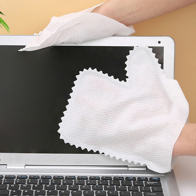 트위드 부직포 청소장갑, 20개, 화이트