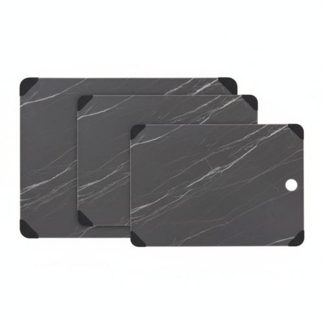 락앤락 블랙 마블 도마 2종 세트, 1세트, 도마 220 x 290 mm + 260 x 350 mm