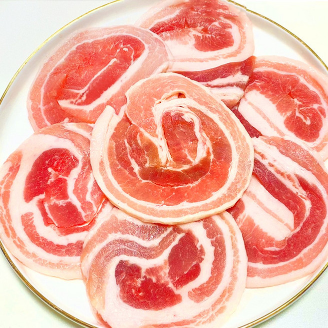 따봉프레시 잡내없고 육즙진한 구이용 황제 눈꽃 삼겹살, 5개, 300g