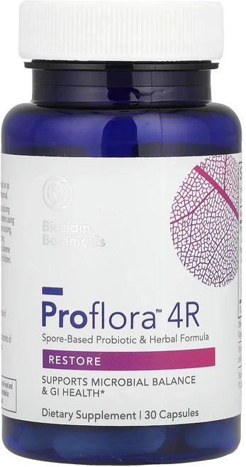 몸관리하세요 겨울입니다 Biocidin Botanicals Proflora™ 4R Spore-Based Probiotic & Herbal Formula 30 Capsules 특별관, BiocidinBotanicalsProflora4RSp, 1 - 쿠팡
