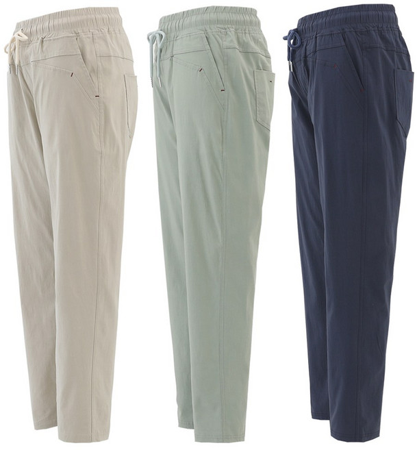 마더스핏 중년여성 일자 배기 엄마바지 밴딩팬츠 빅사이즈