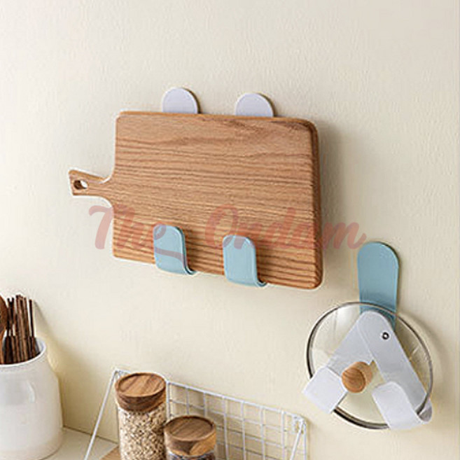 더 온담 벽부착식 냄비뚜껑 걸이 냄비뚜껑거치대 냄비뚜껑꼭지