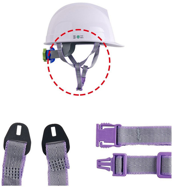 안전용품 교체턱끈 모자턱끈 원터치 탈부착고리 안전모턱끈 스트랩 5개 산업안전용품 턱끈