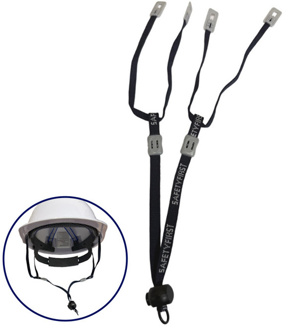 안전모 턱끈, 네이비, 10개