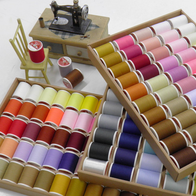 핸드메이드114 소용량(400미터) 고급재봉실 모두 200가지 색상중 60수3합 낱개판매, 3, 1개