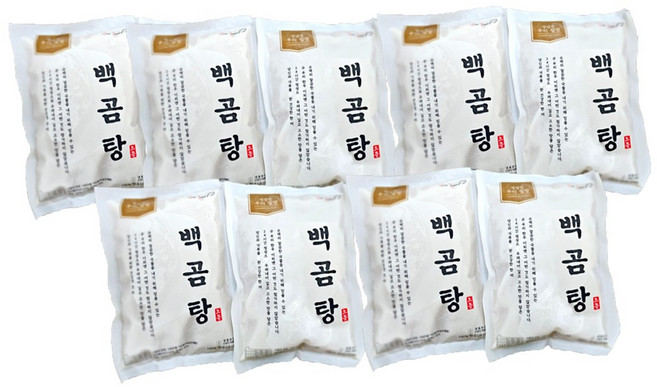 한우 백곰탕 사골 곰국, 9개, 400g