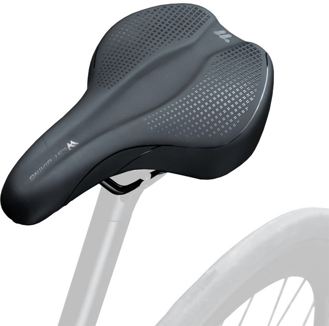 시그니처베이지 로드 MTB 자전거 전립선 무통증 자전거 안장 YPZ230, 1개, 블랙 베이직