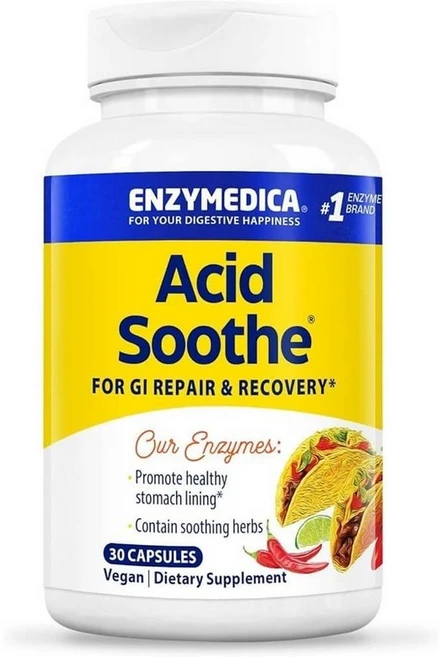 엔자이메디카 어시드 수드 산성 진정제 효소 캡슐, 1개, 30정 - 쿠팡