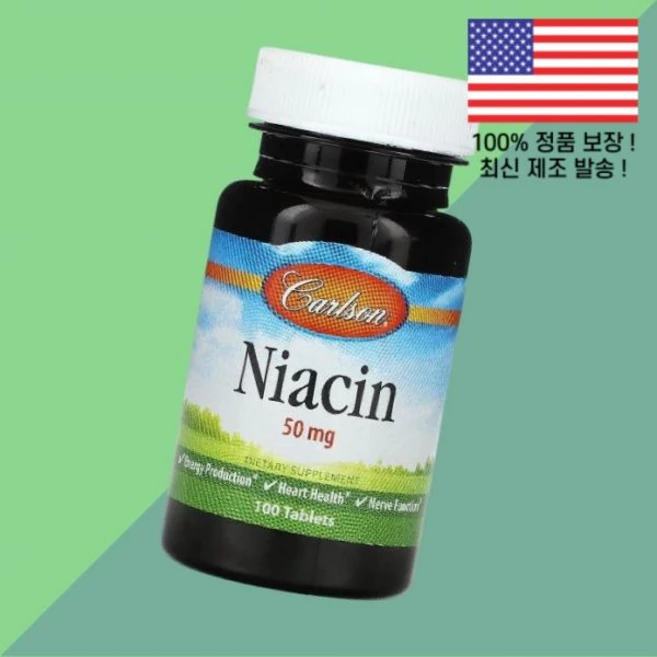 칼슨 나이아신 50mg 100정 Carlson Niacin 100 Tablets, 칼슨 나이아신 50mg 100정 Carlson Niac, 1 - 쿠팡