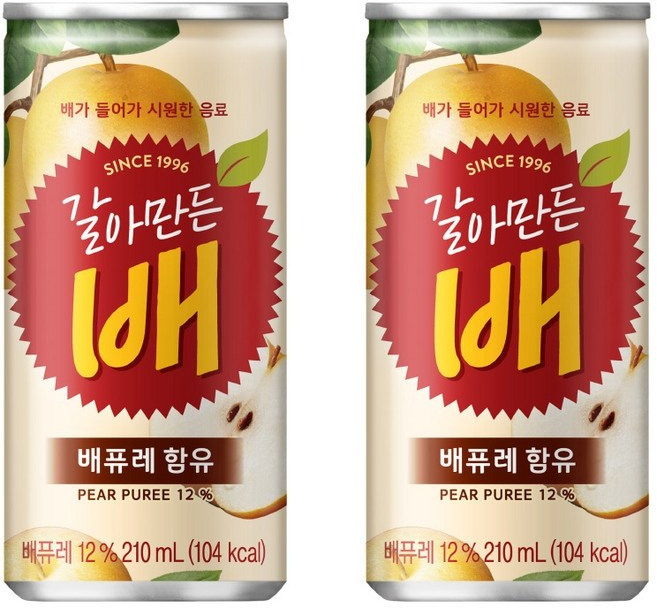 갈아만든배, 210ml, 12개