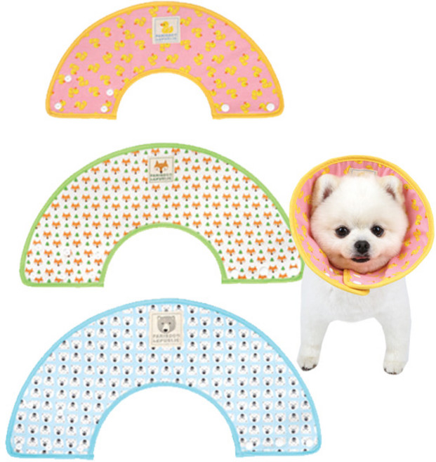 패리스독 패턴 엘리자베스 넥카라, 블루(폴라베어) M, 1개