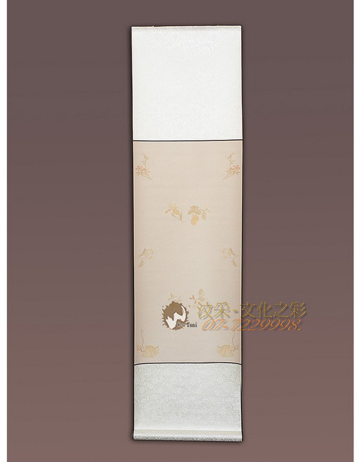 汶采 精裱粉彩印花掛軸 69*31.5, 詳見包裝