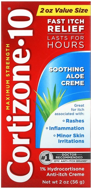 Cortizone 10 맥시멈 스트렝스 수딩 알로에 크림 56g(2oz), Cortizone10맥시멈스트렝스수딩알로에크림56g2o, 56g, 1개 - 쿠팡