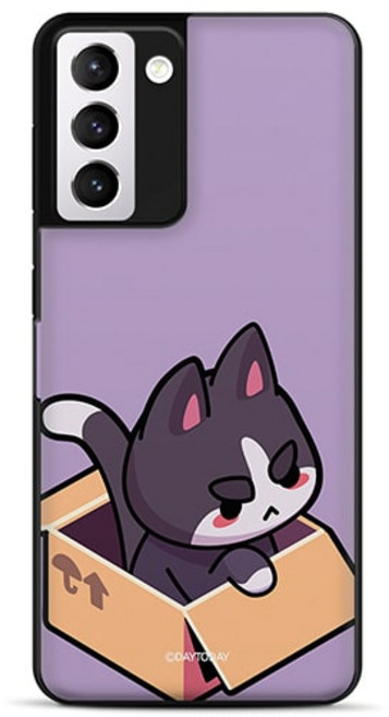 갤럭시S21 케이스 박스 냥이 마그네틱 카드 범퍼