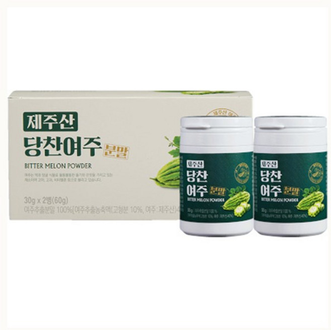 지비엠에스 제주산 당찬여주 분말, 30g, 2개