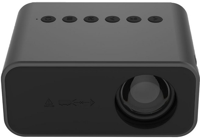 MT50 迷你高清投影機, 黑色,【無線+有線同屏】投影機本身, yt500