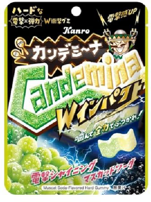 Kanro 칸로 칸데미나 구미 W 임펙트 샤인머스켓 소다 72g x 6개세트