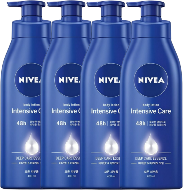 니베아 인텐시브 바디로션, 400ml, 4개