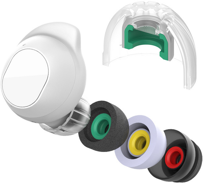 갤럭시 버즈 FE 이어팁 버즈2 이어캡 (메모리폼이어팁/실리콘이어팁), 기압평형 이어팁, S