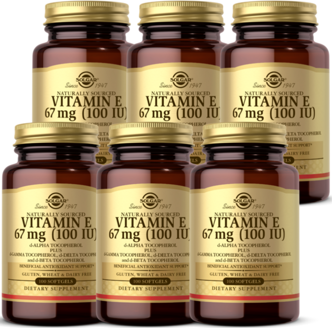 솔가 내추럴 비타민E 100 IU 100정 6통, 6개