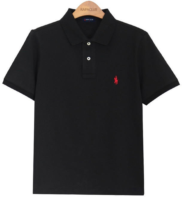 라파클럽 남녀공용 피케 반팔 카라 셔츠 티셔츠