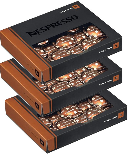 네스프레소 제니우스 프로 캡슐 패드 에스프레소 룽고 포르테 50개 x 3박스 총150개 독일 내수용, 50개입