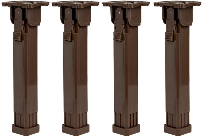 작은손 접이식 상다리 기본형, 4개, 브라운