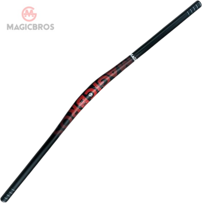 자전거 핸들바 라이저바 MTB 라이저바 780mm Magicbros, 1개, RED