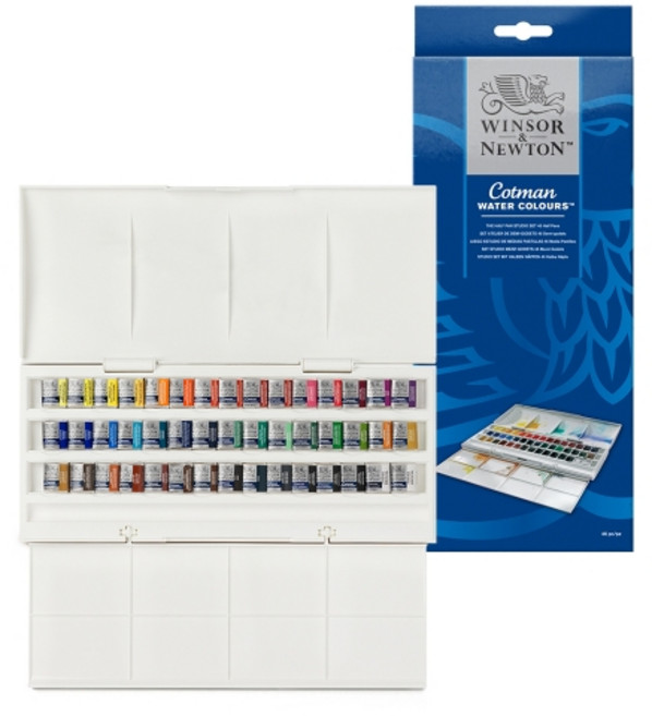 윈저앤뉴튼 코트만 고체물감 스튜디오 45색 세트 WI0390471