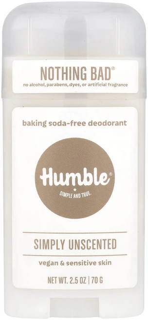 Humble Brands 베이킹소다 무함유 데오드란트 심플리 무향 70g(2.5oz), HumbleBrands베이킹소다무함유데오드란트심플리무향, 70g, 1개 - 쿠팡