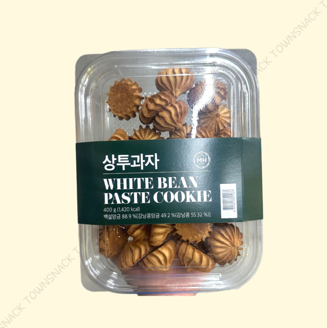 노브랜드 상투 과자 nobrand white bean paste cookie, 2개, 400g