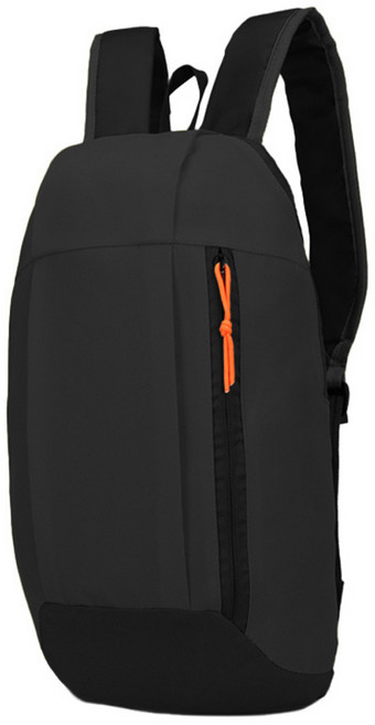 남여공용 미니 스포츠 레저용 여행 아웃도어 경량 백팩 등산가방 TBUDSPBP1010FR, 블랙, 1개