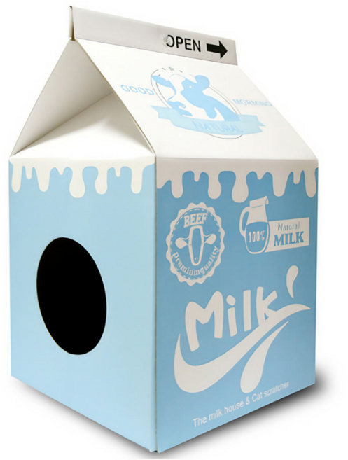 차즈마켓 고양이 하우스 우유박스 숨숨집, 1개