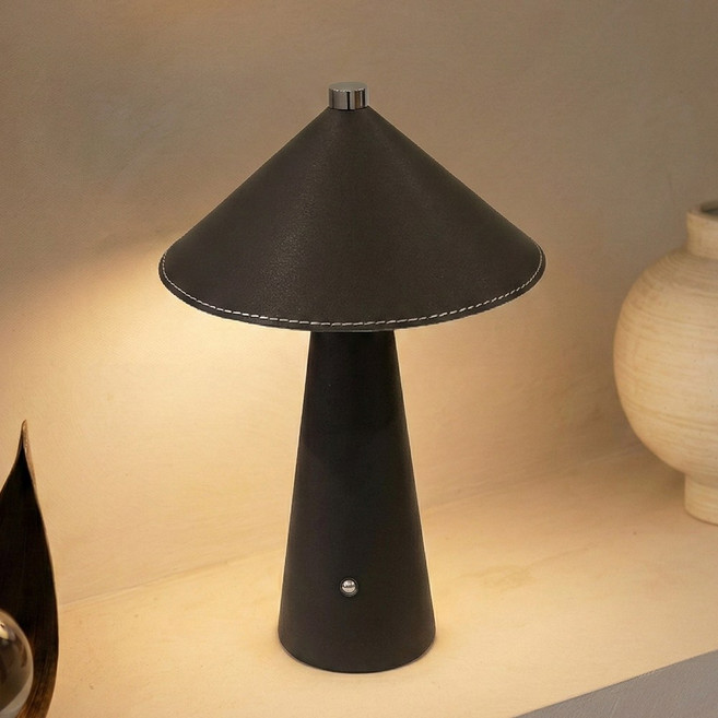 코넬 아크 무선 LED 램프 단스탠드 무드등 캠핑 랜턴 인테리어 오브제 탁상 방수 조명, 미드나잇블랙