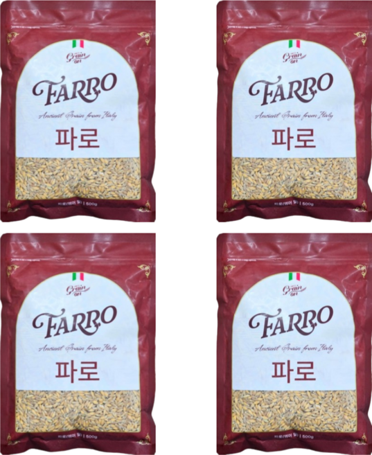 그레인온 파로 밀, 500g, 4개